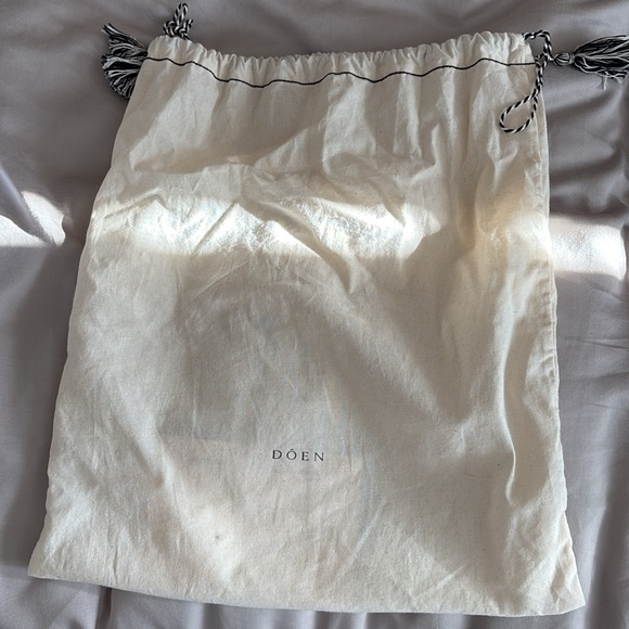 DÔEN Piper Belted Ruffled Ramie Mini Dress — Ivory | Size S | Perfect Condition - Picture 10 of 11